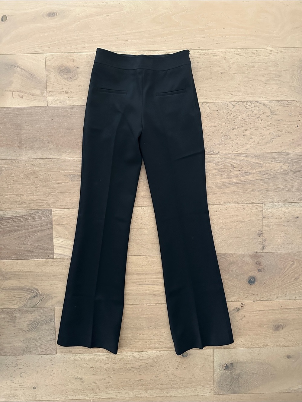 Zara Black Flared Ponte Trousers